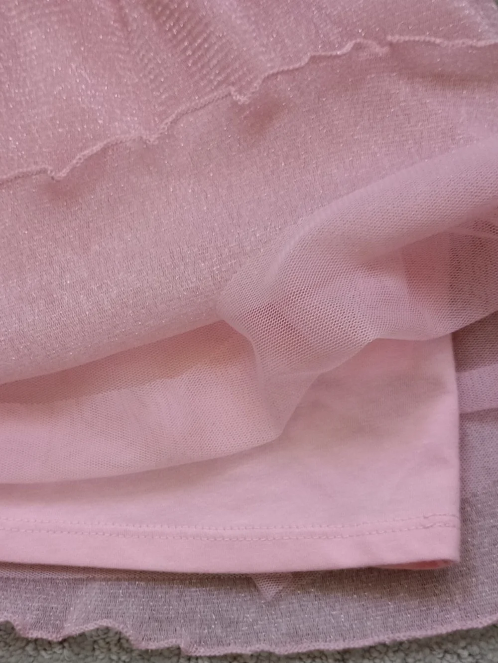 Girl Garanimals Sparkle Pink Pleated Tulle Skirt